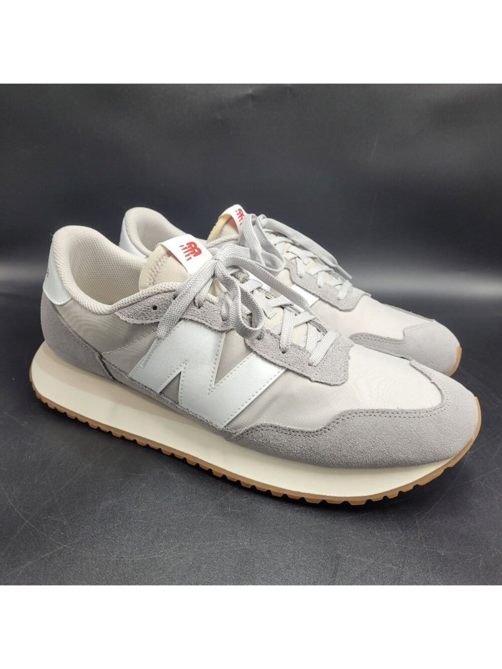 New Balance 237 Men's Sz 13 Athletic Casual Sneakers Shoes Light Gray White NICE